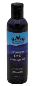 Trium Botanicals CBD Lavender Massage Oil